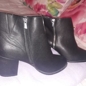 Torrid Faux Leather Faux Zip Booties